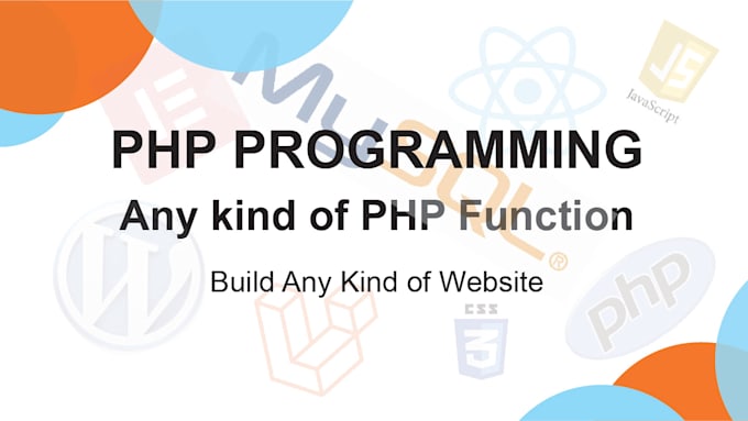 be your PHP programmer for your website