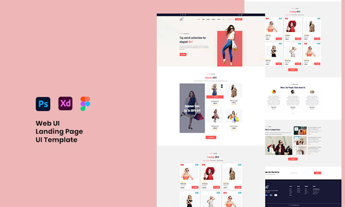 Design professional web ui and web template by Theraihanriad | Fiverr