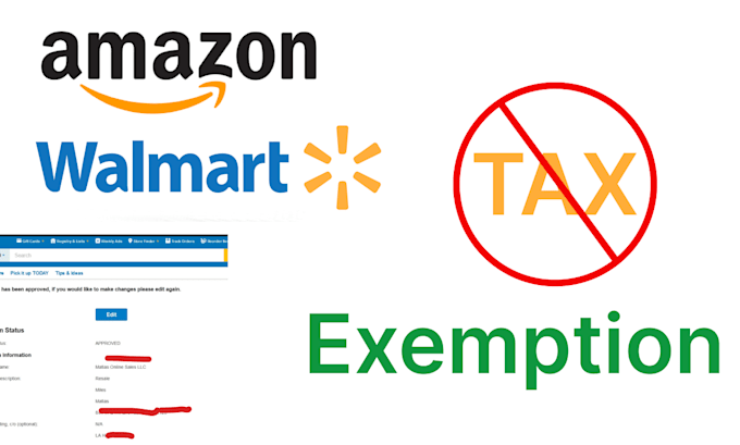 do amazon and walmart tax exemptions in all states