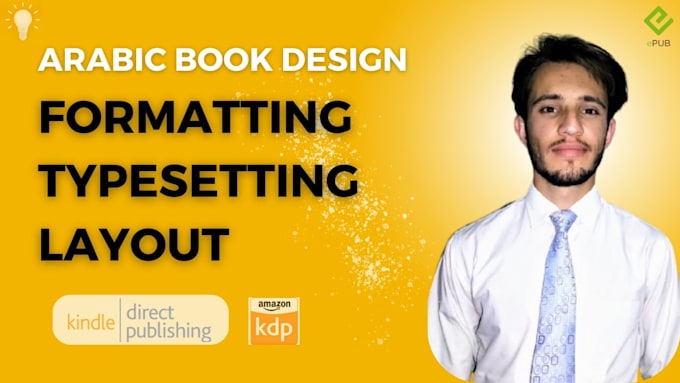 do arabic ebook, paperback formatting and layout design for amazon kdp