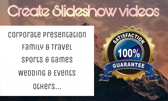 make memorial slideshow video within 6hour