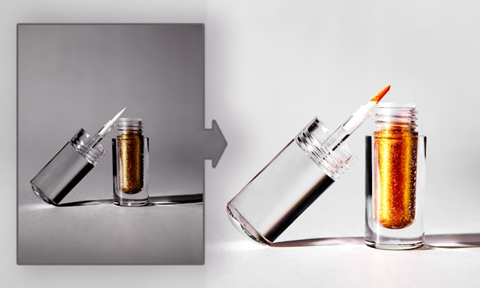retouch and design product photo mockups in photoshop