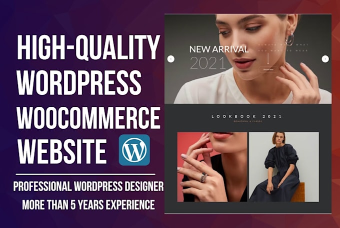 design ecommerce website online store with wordpress woocommerce