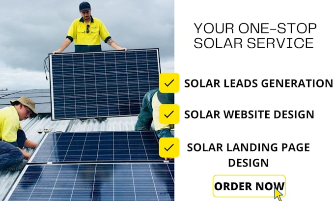 generate solar leads design solar website solar landing page