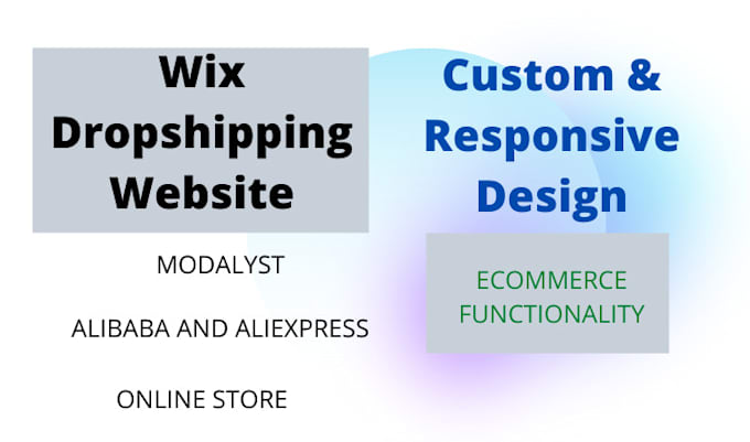 create a responsive wix dropshipping website