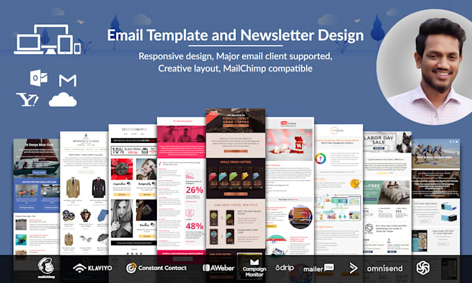 design awesome mailchimp email template