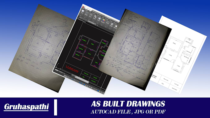 draw as built to dwg,PDF or jpg