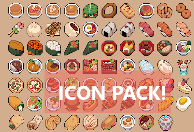 design pixel assets or sprites