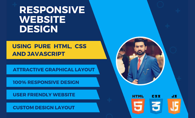 Design websites using pure html css and javascript by Smtaha101 | Fiverr