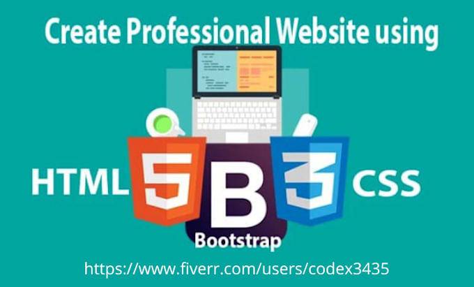 Create front end with css html and bootstrap by Codex3435 | Fiverr