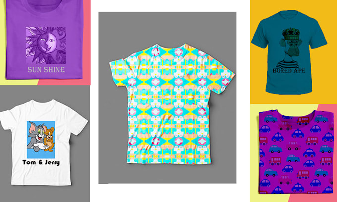create seamless kids patterns, textile prints, and custom prints with mockup