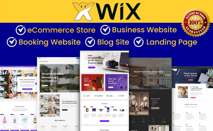 Hire a freelancer to design wix website, redesign wix website, wix online store