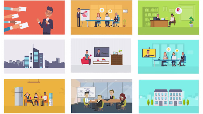 create 2d animated explainer video ad or marketing sales video