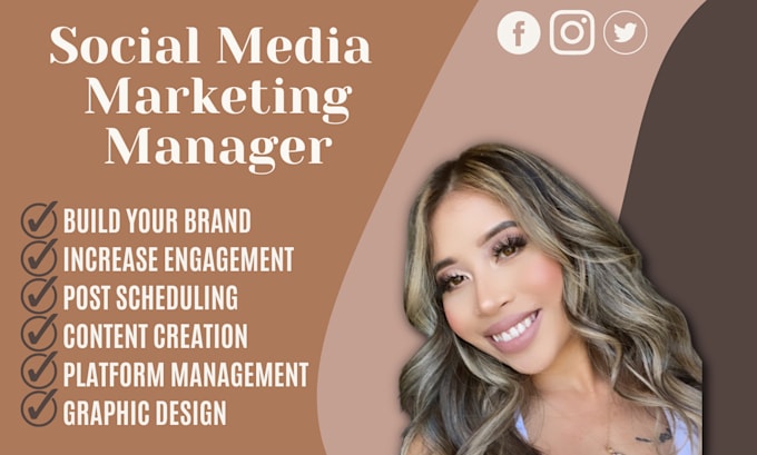 be your social media marketing manager and content creator