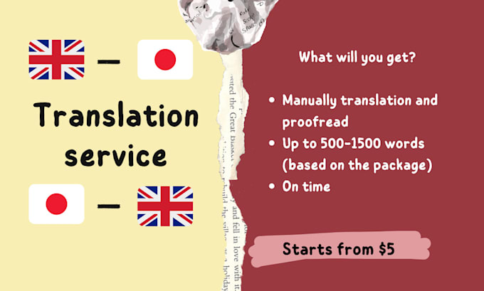 translate manually from english to japanese or vice versa