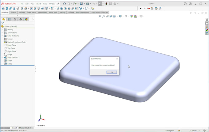 do 3dmodelling, 2d drawing, bom, API, macros in solidworks