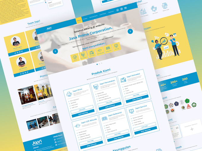 create landing page design