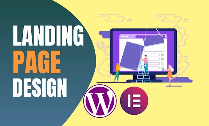 design wordpress landing page elementor or elementor pro landing page