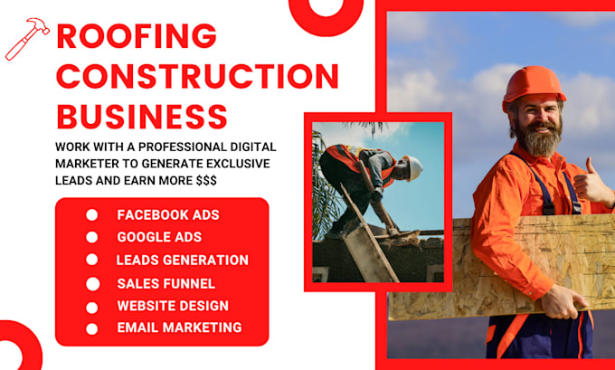 generate roofing leads, design roofing website roofing landing page