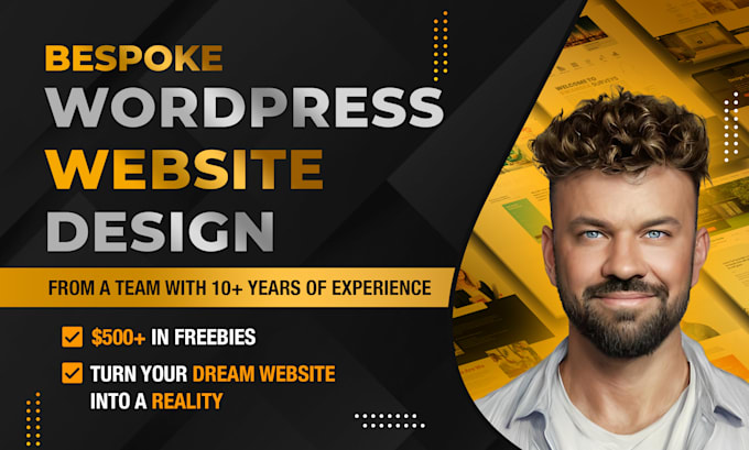 build a stunning bespoke wordpress website from scratch