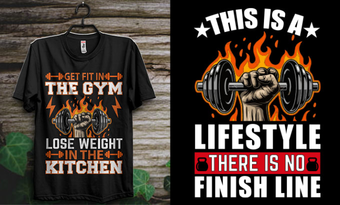 Diseño de camiseta de entrenamiento de fitness diseño de camiseta de  gimnasio diseño de camiseta de gimnasio diseño de camiseta de fitness