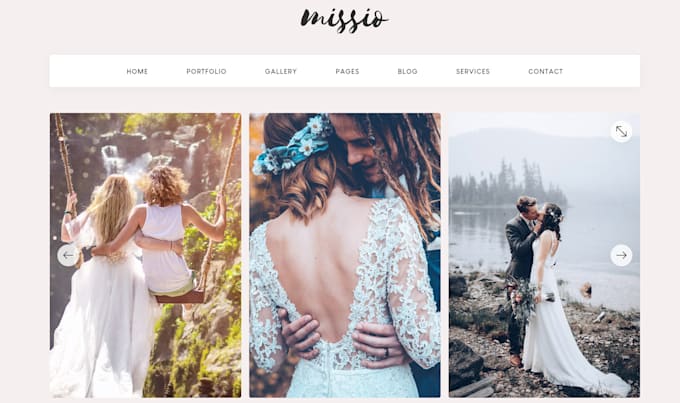 create photography website with booking functionality