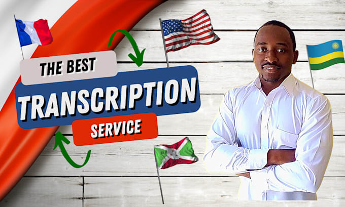 transcribe english, french, kinyarwanda, kirundi