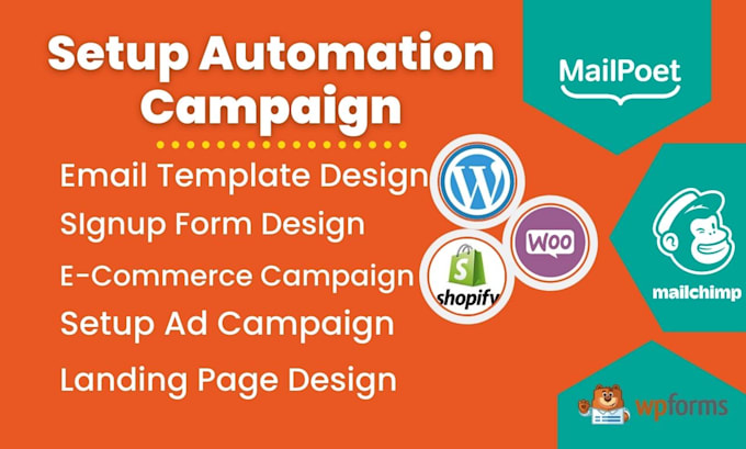 do mailchimp or mailpoet template design, email marketing and automation