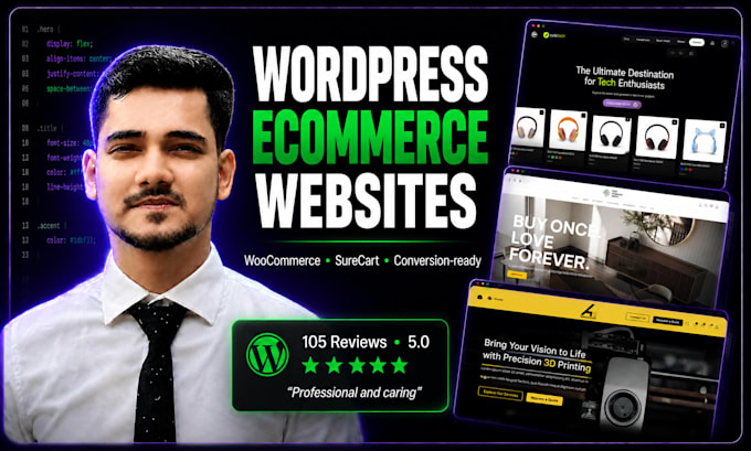 build a responsive wordpress ecommerce website using woocommerce