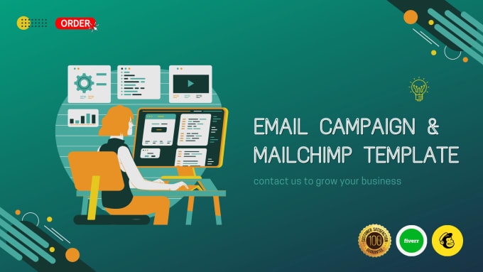 Do design mailchimp email template and mailchimp campaign setup by