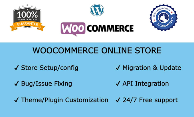 work on your woocommerce store and online shop