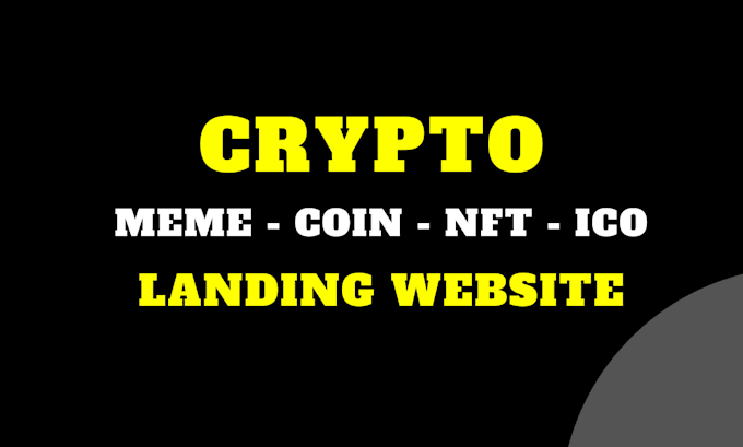 create crypto ico, nft, meme or coin website
