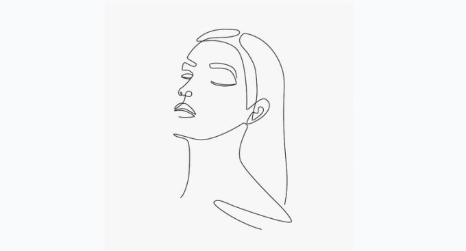 create a simple abstract face outline in 24 hours,outline nft