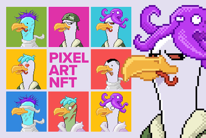 create pixel art collectibles nft