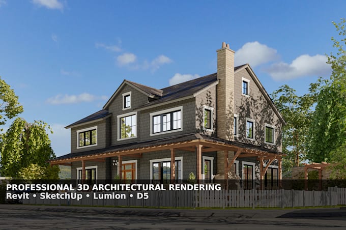 create stunning 3d architectural renderings with revit sketchup and lumion d5