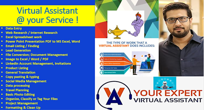 be your reliable virtual assistant for admin, data entry and daily tasks