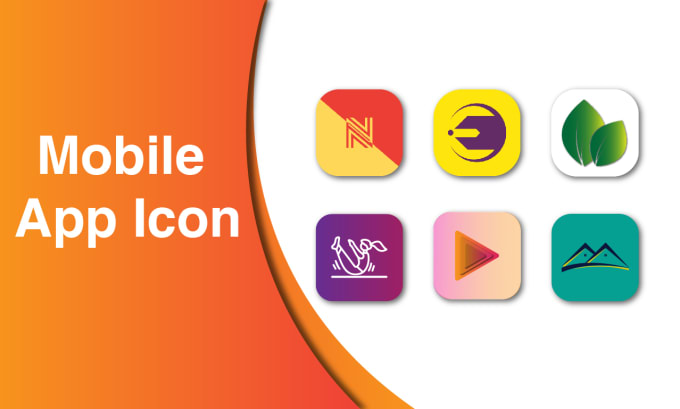 Design flat mobile app icon for android ios web by Mohay_udin | Fiverr