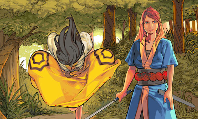 comic pages, pencils, inks and color