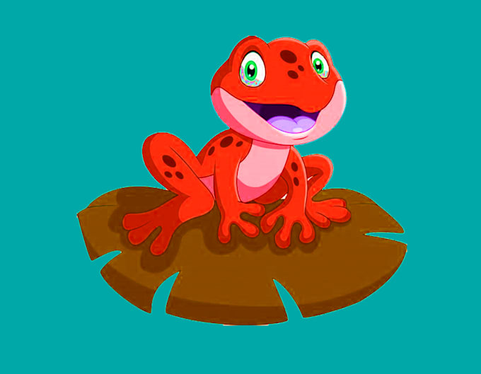make an amazing frog logo design with free vector file