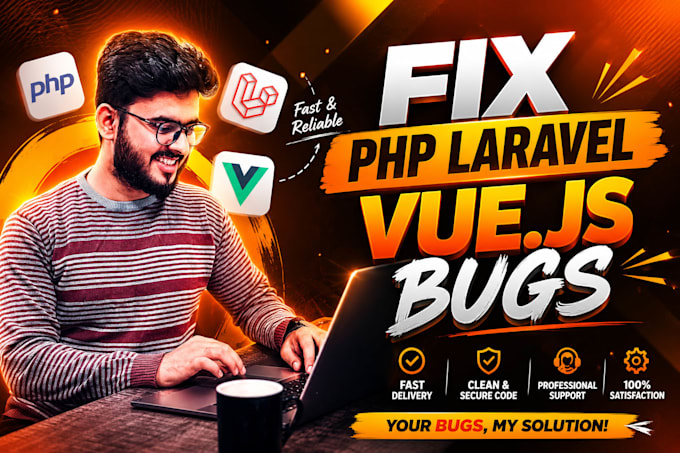 fix PHP laravel bugs and develop php laravel website