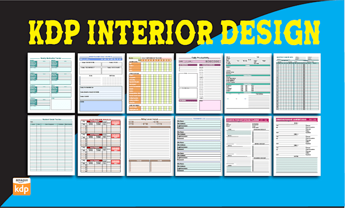 create KDP low content book interior planner