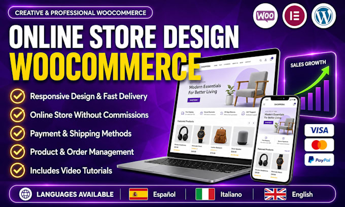design an ecommerce website in wordpress with woocommerce