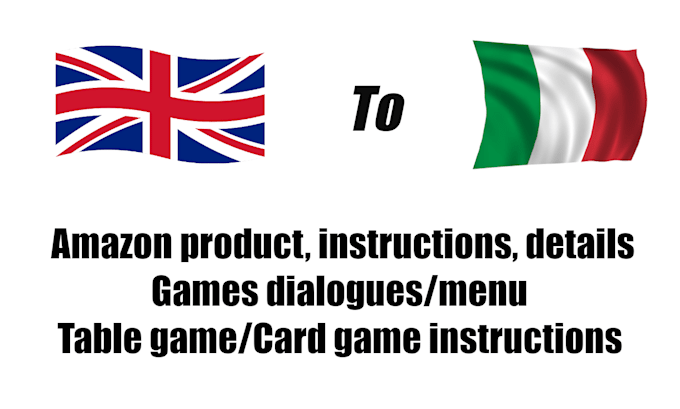 translate amazon products and games dialogues and instructions