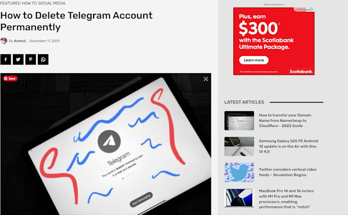 create smartphone and technology media articles