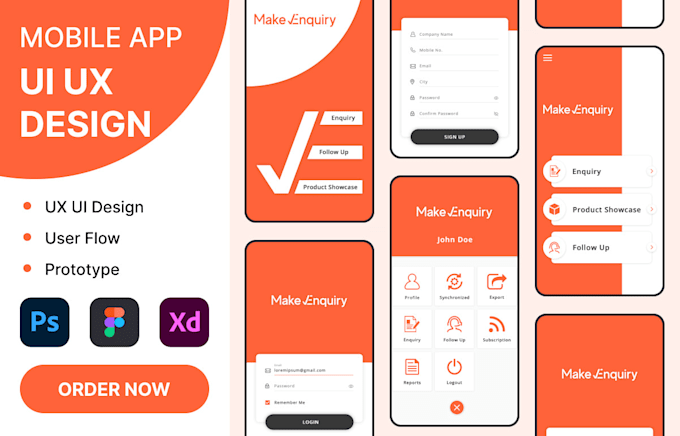 Do mobile app ui ux design for ios and android by Dhavaldesigner | Fiverr