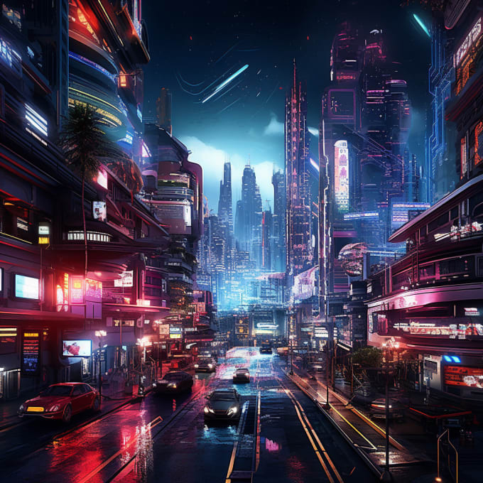 Cyberpunk Futuristic City –