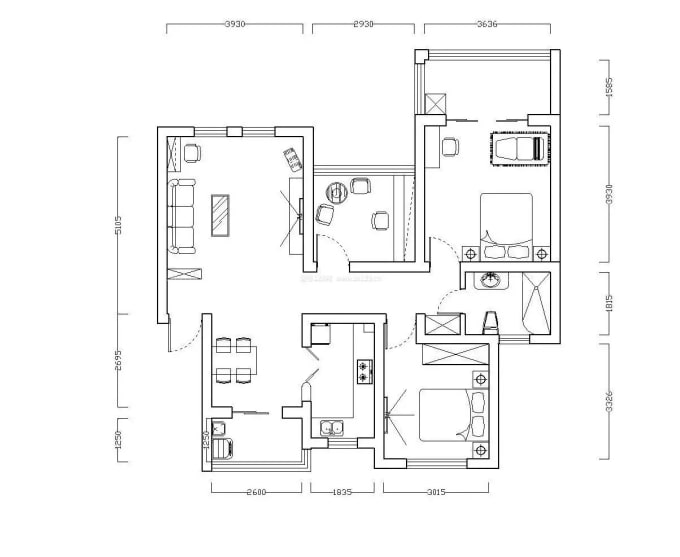 redraw floor plan in autocad, cad or dwg