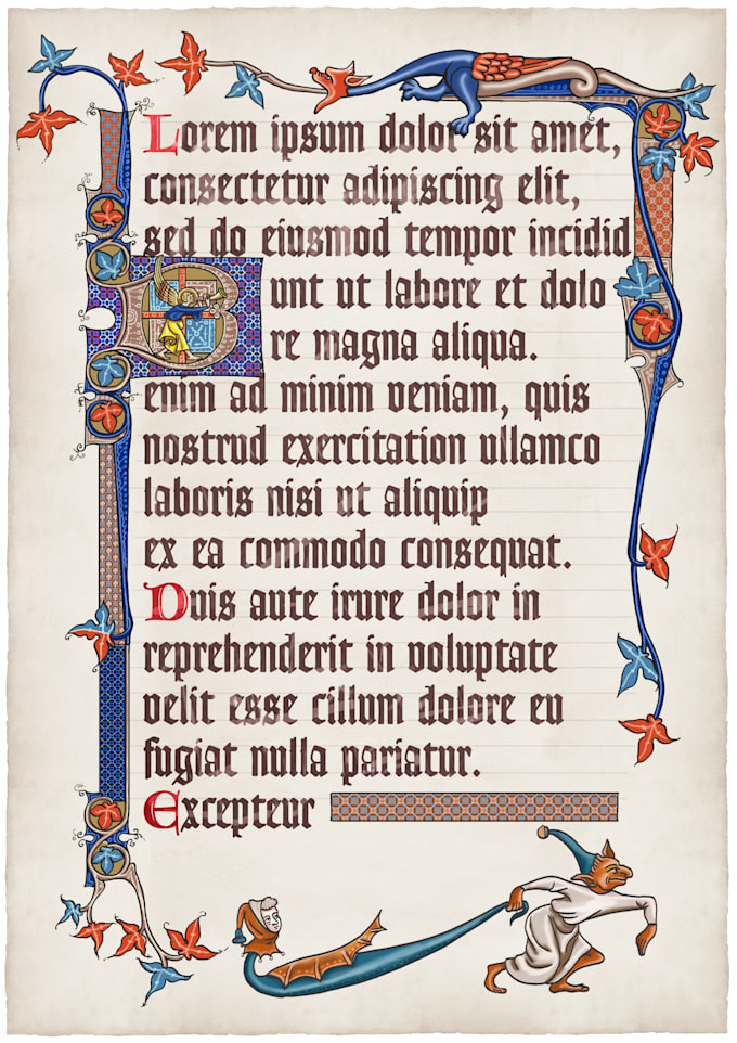 folleto de guiones manuscritos