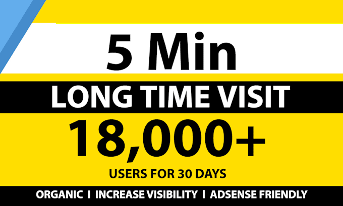 do 5min long time duration organic website promotion traffic