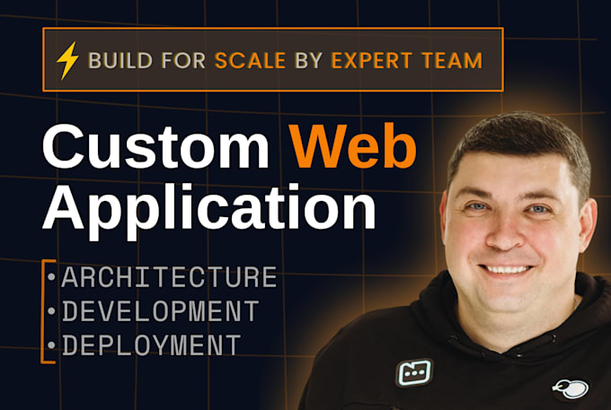 develop a custom web application